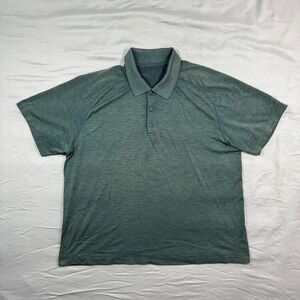 lululemon athletica Men's Heathered Teal Polo